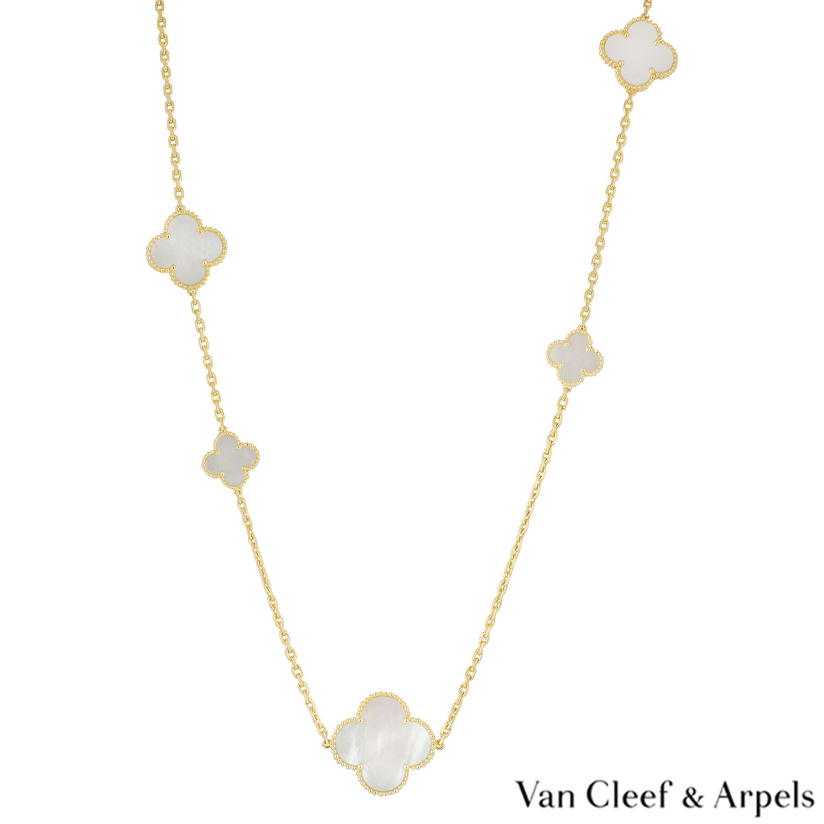 Van Cleef & Arpels Yellow Gold Magic Alhambra Necklace VCARD79300 ...